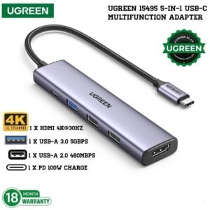 UGREEN 15495 5-in-1 USB-C Multifunction Hub